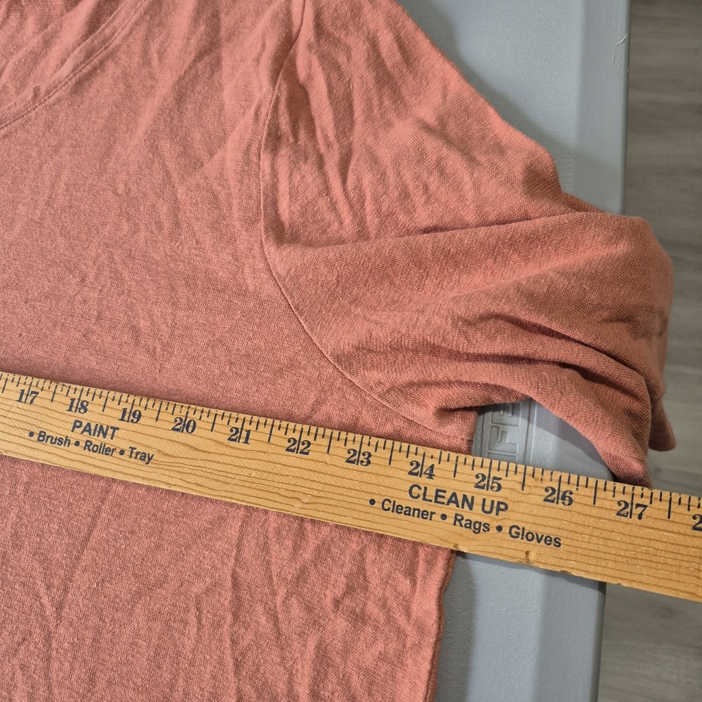J. Jill Pure Jill Top Womens 2X Ginger Hemp Cotton Henley Minimalist Breathable - Picture 5 of 8
